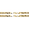 Thumbnail Image 1 of Semi-Solid Curb Chain Necklace & Bracelet 10K Yellow Gold