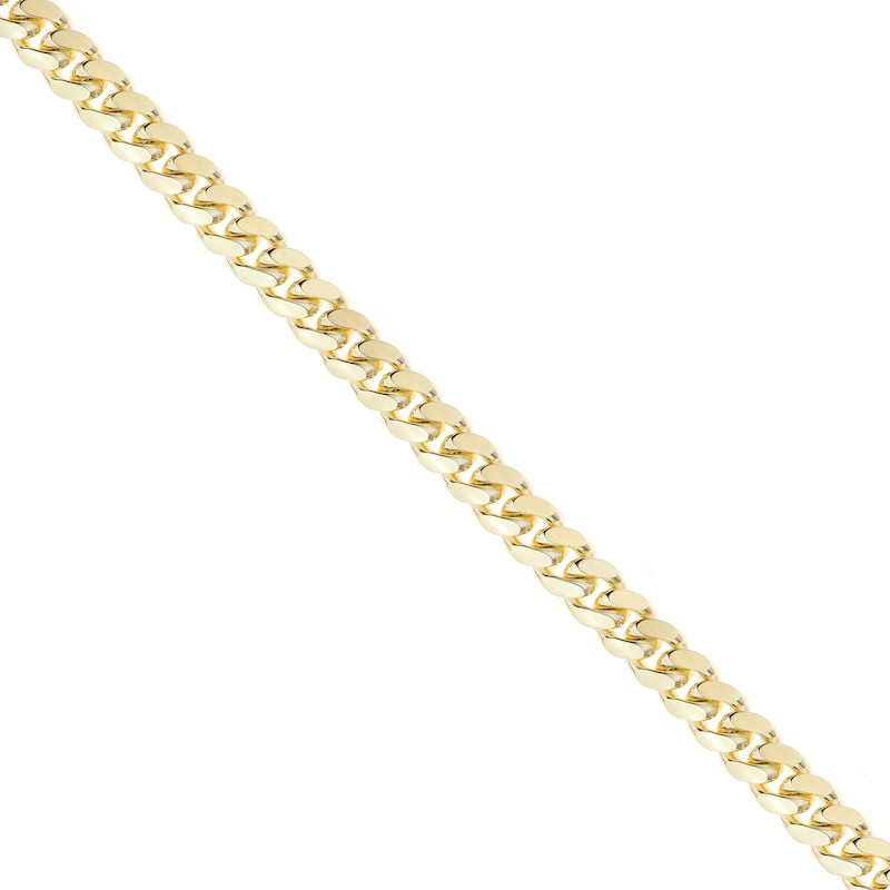 Cuban Chain Necklace Solid 14K Yellow Gold 24"