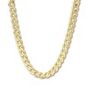 Thumbnail Image 1 of Curb Chain Necklace Solid 14K Yellow Gold 24"