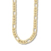 Thumbnail Image 0 of Hollow Figaro Link Chain Necklace 10K Yellow Gold 24"