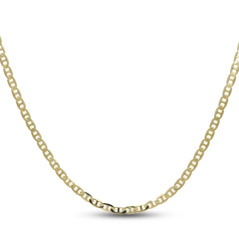 Main Image 1 of Mariner Chain Necklace Solid 14K Yellow Gold 18"