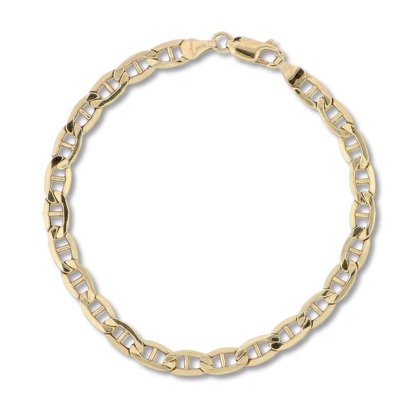 Main Image 1 of Mariner Link Chain Necklace Hollow 10K Yellow Gold 22"