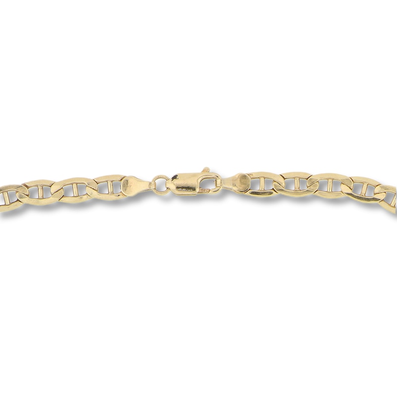 Main Image 3 of Mariner Link Chain Necklace Hollow 10K Yellow Gold 22"