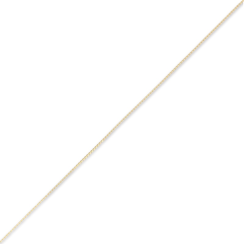 Solid Box Chain Necklace 14K Yellow Gold 20"