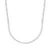 Thumbnail Image 1 of Box Chain Necklace Solid 14K White Gold 18"