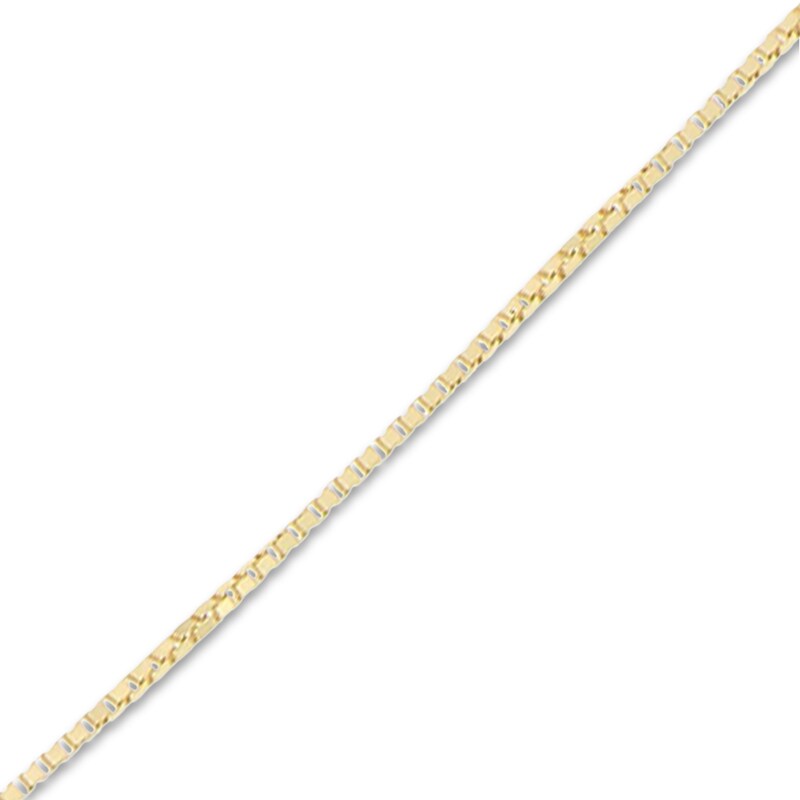 Solid Box Chain Necklace 14K Yellow Gold 20