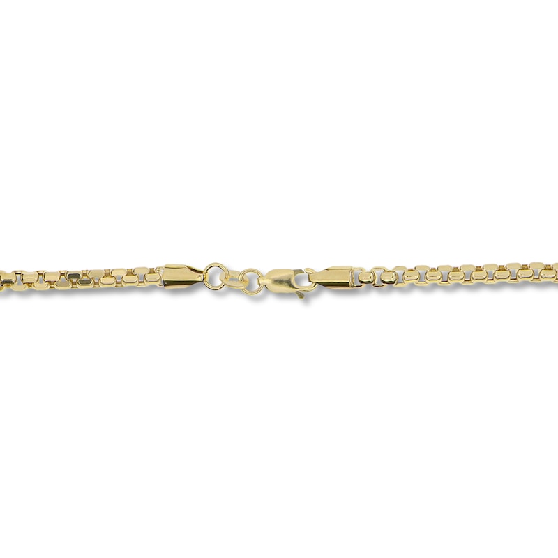 Main Image 3 of Box Chain Necklace Hollow 10K Yellow Gold 22"