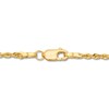 Thumbnail Image 2 of Glitter Rope Chain Necklace Semi-Solid 14K Yellow Gold 16"