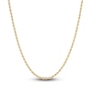 Thumbnail Image 1 of Glitter Rope Chain Necklace Semi-Solid 14K Yellow Gold 20"