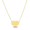 Thumbnail Image 1 of Mini Heart Necklace 14K Yellow Gold 18"