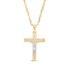 Thumbnail Image 0 of Crucifix Cross Necklace 10K Yellow Gold 22"