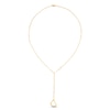 Thumbnail Image 2 of Paperclip Lariat Heart Necklace 10K Yellow Gold 18"