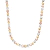 Thumbnail Image 1 of Stampato Heart Necklace 10K Tri-Tone Gold 17"
