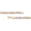 Thumbnail Image 2 of Stampato Heart Necklace 10K Tri-Tone Gold 17"