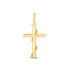 Wrapped Cross Pendant 14K Yellow Gold
