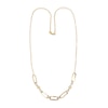 Thumbnail Image 0 of Bead Paperclip Necklace 14K Two-Tone Gold 18"