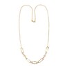 Thumbnail Image 1 of Bead Paperclip Necklace 14K Two-Tone Gold 18"