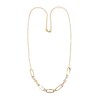 Thumbnail Image 0 of Bead Paperclip Necklace 14K Two-Tone Gold 18"