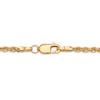 Thumbnail Image 2 of Rope Chain Necklace Semi-Solid 14K Yellow Gold 16"