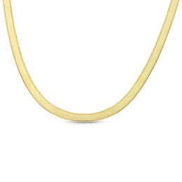 Herringbone Necklace Solid 14K Yellow Gold 20&quot;