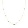 Thumbnail Image 1 of Enamel Evil Eye Necklace 14K Yellow Gold 18"