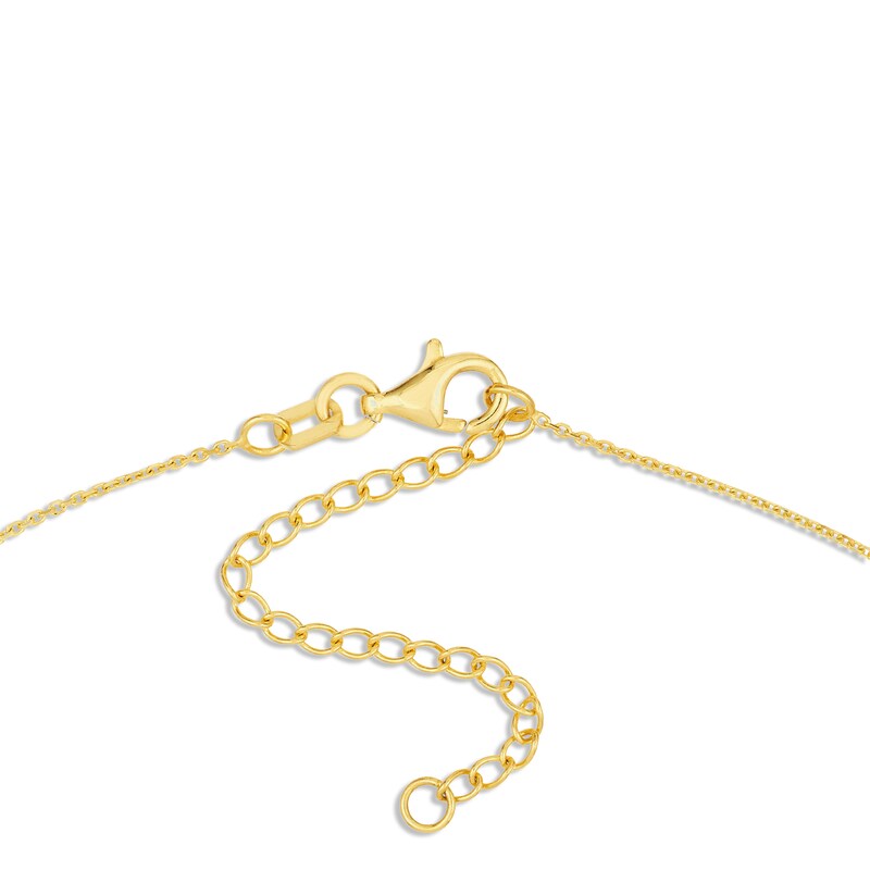 Main Image 3 of Enamel Evil Eye Necklace 14K Yellow Gold 18"