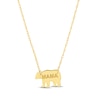 Thumbnail Image 0 of "Mama" Bear Necklace 14K Yellow Gold 18"