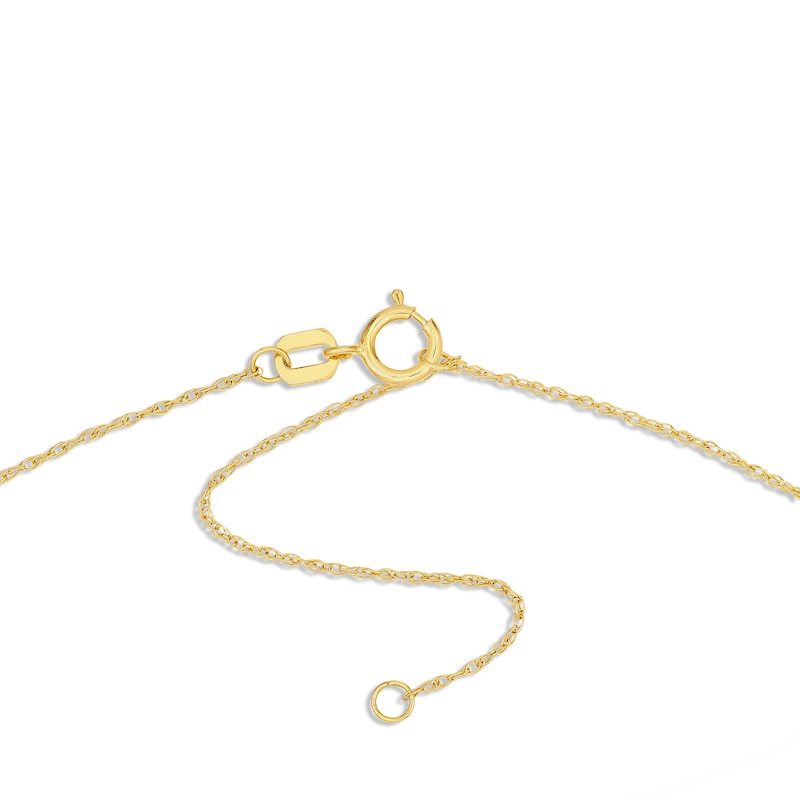 "Mama" Bear Necklace 14K Yellow Gold 18"