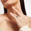 Thumbnail Image 3 of Neil Lane Pear-Shaped London Blue Topaz Engagement Ring 5/8 ct tw Diamond 14K White Gold