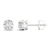 Thumbnail Image 2 of Lab-Created Diamonds by KAY Solitaire Earrings 2-1/2 ct tw Round-cut 14K White Gold (F/SI2)