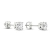 Thumbnail Image 3 of Lab-Created Diamonds by KAY Solitaire Earrings 2-1/2 ct tw Round-cut 14K White Gold (F/SI2)
