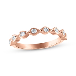 Every Moment Diamond Infinity Band 1/4 ct tw 14K Rose Gold