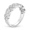 Thumbnail Image 1 of Every Moment Diamond Crossover Infinity Band 1 ct tw 14K White Gold