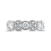 Every Moment Diamond Crossover Infinity Band 1 ct tw 14K White Gold