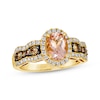 Thumbnail Image 1 of Le Vian Chocolate Waterfall Morganite Ring 3/4 ct tw Diamonds 14K Honey Gold