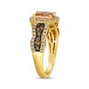 Thumbnail Image 2 of Le Vian Chocolate Waterfall Morganite Ring 3/4 ct tw Diamonds 14K Honey Gold