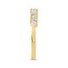 Baguette & Round-Cut Diamond Scatter Anniversary Band 1/4 ct tw 14K Yellow Gold