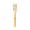 Thumbnail Image 1 of Baguette & Round-Cut Diamond Scatter Anniversary Band 1/4 ct tw 14K Yellow Gold