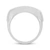 Men’s Round-Cut Diamond Wedding Band 1 ct tw White Gold