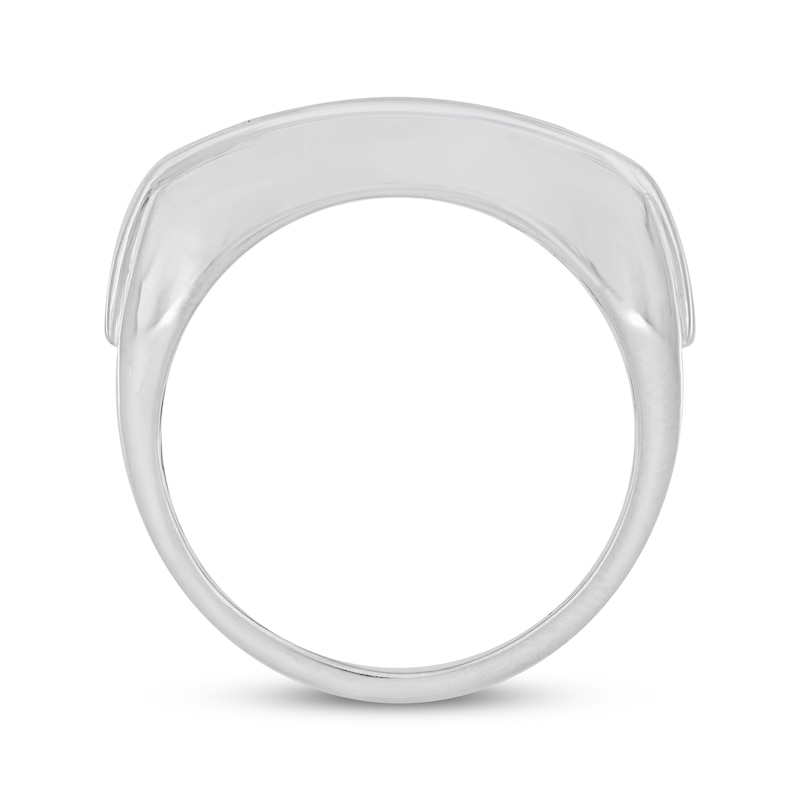 Men’s Round-Cut Diamond Wedding Band 1 ct tw White Gold