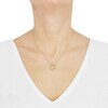Thumbnail Image 4 of Diamond-Cut Open Teardrop Necklace 10K Yellow Gold 17"