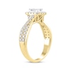 Thumbnail Image 2 of Adore Baguette & Round-Cut Multi-Diamond Center Engagement Ring 3/4 ct tw 10K Yellow Gold