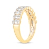 Thumbnail Image 1 of Baguette & Round-Cut Diamond Anniversary Band 5/8 ct tw 14K Yellow Gold