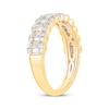 Thumbnail Image 2 of Adore Baguette & Round-Cut Diamond Anniversary Band 5/8 ct tw 14K Yellow Gold