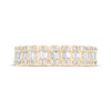 Thumbnail Image 2 of Baguette & Round-Cut Diamond Anniversary Band 5/8 ct tw 14K Yellow Gold
