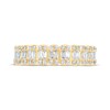 Thumbnail Image 3 of Adore Baguette & Round-Cut Diamond Anniversary Band 5/8 ct tw 14K Yellow Gold