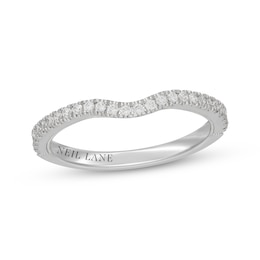 Neil Lane Contour Diamond Wedding Band 1/4 ct tw 14K White Gold