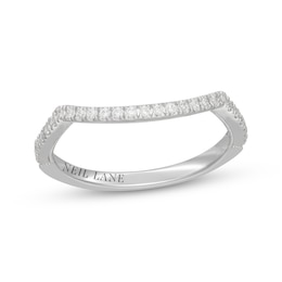 Neil Lane Diamond Contour Wedding Band 1/5 ct tw 14K White Gold