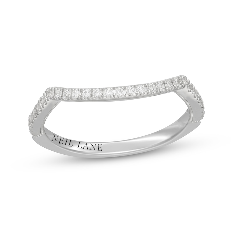 Main Image 1 of Neil Lane Diamond Contour Wedding Band 1/5 ct tw 14K White Gold