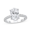 Thumbnail Image 0 of Lab-Created Diamonds by KAY Oval-Cut Engagement Ring 3-1/2 ct tw 14K White Gold